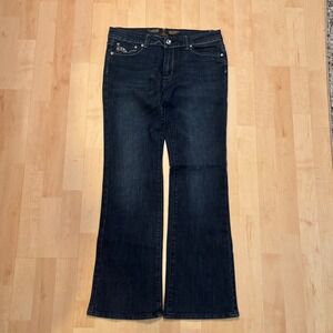 JZ Premium Womens Size 11 Dark Wash Rhinestone Embellished Flared Y2K Jeans